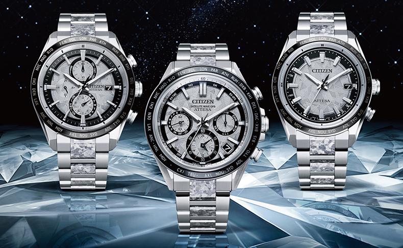 2025新作 「シチズン アテッサ」で初となるデュラテクトプラチナを施した結晶チタニウム「Platinum Shine Collection」限定モデルが登場